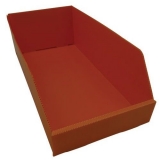 Cutie din plastic PP, 15,5 x 24 x 48 cm, portocalie