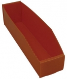 Cutie din plastic PP, 10,5 x 9 x 38 cm, portocalie