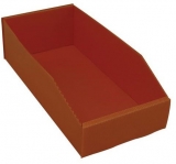Cutie din plastic PP, 10,5 x 18 x 38 cm, portocalie
