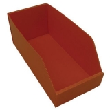 Cutie din plastic PP, 15,5 x 18 x 38 cm, portocalie