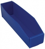 Cutie din plastic, PP 10,5 x 9 x 38 cm, albastra