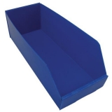 Cutie din plastic, PP 15,5 x 19 x 48 cm, albastra