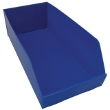 Cutie din plastic PP, 15,5 x 24 x 48 cm, albastra