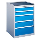 Dulap de atelier cu sertare, 103 x 72 x 70 cm, 5 sertare