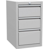 Container sub masa gri, 3 sertare