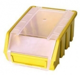 Cutie din plastic Ergobox 2 Plus 7,5 x 16,1 x 11,6 cm, galbena