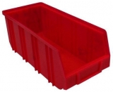 Cutie din plastic Manutan 12,5 x 14,5 x 33,5 cm, rosie