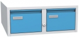 Clasificator metalic individual cu doua randuri A5 Severn, 2 sertare, albastru
