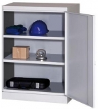 Dulap de atelier pentru scule, 104 x 80 x 43,5 cm, gri/gri