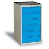 Dulap de atelier cu sertare, 108 x 59 x 62 cm, 6 sertare