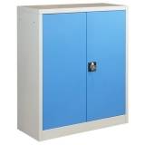 Dulap de atelier pentru scule, 115 x 95 x 40 cm, gri/albastru