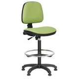 Scaun de lucru inalt Monako cu glisoare, verde