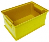 Naveta colorata din plastic colorata PS (8,7 l), galbena