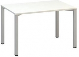Masa de birou Alfa 200, 120 x 80 x 74,2 cm, model drept, design alb, RAL9022