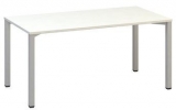 Masa de birou Alfa 200, 160 x 80 x 74,2 cm, model drept, design alb, RAL9022