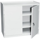 Dulap de atelier pentru scule Manutan, 91,5 x 100 x 50 cm, gri/gri