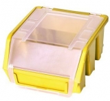 Cutie din plastic Ergobox 1 Plus 7,5 x 11,6 x 11,2 cm, galbena