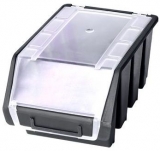 Cutie din plastic Ergobox 3 Plus 12,6 x 17 x 24 cm, neagra