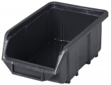 Cutie din plastic Ecobox small 7,5 x 11 x 16,5 cm, neagra