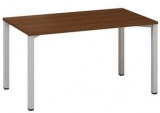 Masa de birou Alfa 200, 140 x 80 x 74,2 cm, model drept, design nuc, RAL9022
