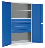 Dulap metalic de atelier Manutan, 195 x 100 x 45 cm, 5 sertare