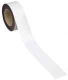 Banda magnetica pentru rafturi Manutan, 10 m, alba, latime 100 mm