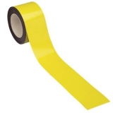 Banda magnetica pentru rafturi Manutan, 10 m, galbena, latime 100 mm