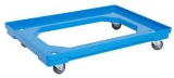 Platforma de transport din plastic, pana la 120 kg, albastra