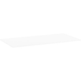 Blat universal pentru mese de birou, 160 x 80 x 2,5 cm, ABS 2 mm, alb