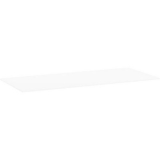 Blat universal pentru mese de birou, 180 x 80 x 2,5 cm, ABS 2 mm, alb