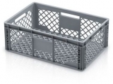 Naveta Euro din plastic PP, cu perforatii, 60 x 40 x 22 cm