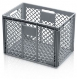 Naveta Euro din plastic PP, cu perforatii, 60 x 40 x 42 cm