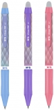 Roller retractabil cu cerneala termosensibila si guma, iErase POP, Arctic Adventure, albastru cristal, 0.7 mm, M&G