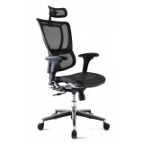 Scaun ergonomic rotativ negru spatar mesh Mirus PDH Basic