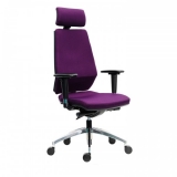 Scaun stofa violet baza aluminiu brate reglabile Motion PDH