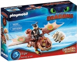 Cursa dragonilor Fishlegs si Meatlug Playmobil 