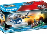 Playmobil - Hidroavionul Politiei Si Hot Cu Barca