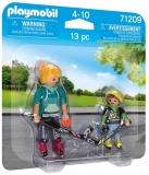 Set 2 Figurine, Mama Si Copilul Jucand Hochei, Playmobil 