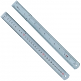 Rigla din aliaj de aluminiu 30 cm, gradatii cm si inch M&G 
