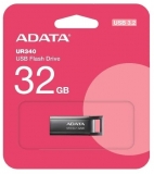 Memorie USB Adata, 32GB, USB 3.2, black metalic