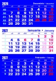 Calendar perete, A3, OFFICE, 2027