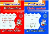 Caiete scriere matematica si limba romana - 5-7 ani - set 2 caiete
