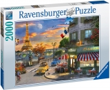 Puzzle Apus in Paris, 2000 piese, Ravensburger 