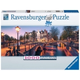 Puzzle Noaptea in Amsterdam, 1000 piese, Ravensburger 
