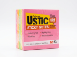 Notite adezive Ustic M&G, 76 x 76mm, 5 culori, 400 de file