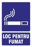 Sticker laminat Loc pentru fumat