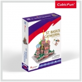 Puzzle 3D Catedrala St. Basil (Nivel Mediu 92 Piese)  Cubicfun