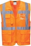Vesta reflectorizanta Athens Hi-Vis Portwest, mesh executive, portocaliu