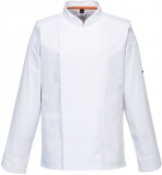 Jacheta bucatar, maneca lunga, Stretch, Alb, L, Regular, Mesh Air Pro, Portwest