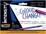 Fineliner Intensity Colour Change, 0.4 mm, tehnologie de schimbare a culorii, culori diferite, set 6 buc BIC
